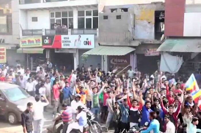 Protests in Agra over SC ST protection act