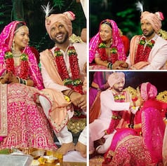 Punit Pathak-Nidhi Moony Singh Kiss Each Other at Their Fairytale Wedding - View Pics