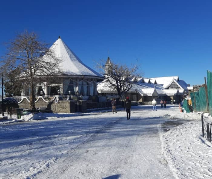 Queen of hills  Shimla  receives heavy snowfall