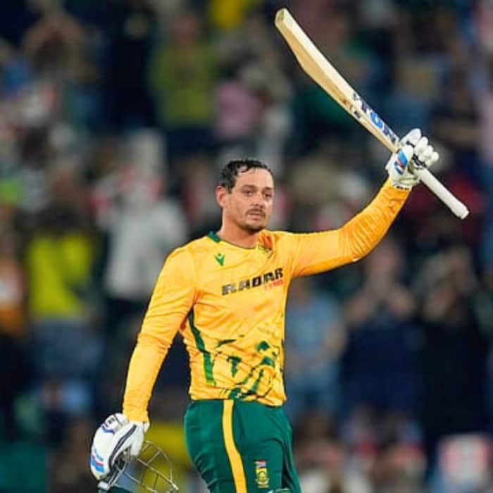 Quinton de Kock smashed his 2nd T20I century off 43 balls vs West Indies