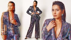 Raashii Khanna Oozes Oomph in Smoking Hot Glittery Co-ord Set l PHOTOS