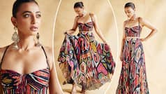 Radhika Apte Makes a Quirky Fashion Statement in Printed Crop Top And Flowy Skirt - PICS