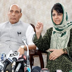 Home Minister Rajnath Singh's Kashmir visit in pics