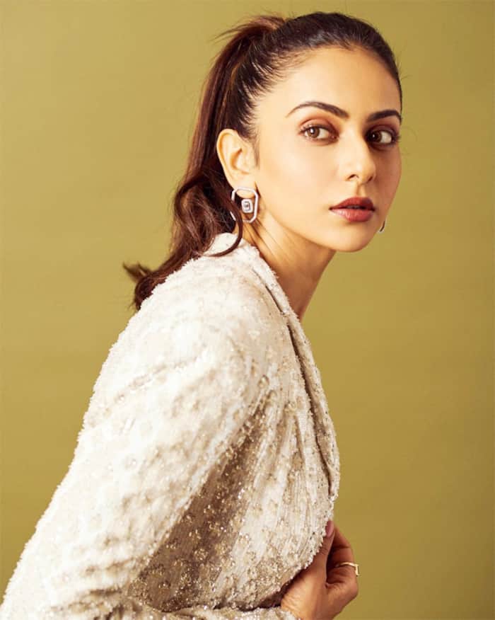 Rakul Preet Singh Is A Stunner In A White Embellished Power Suit ...