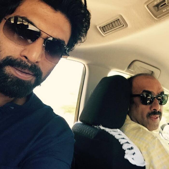 Rana Daggubati clicks a selfie with his father