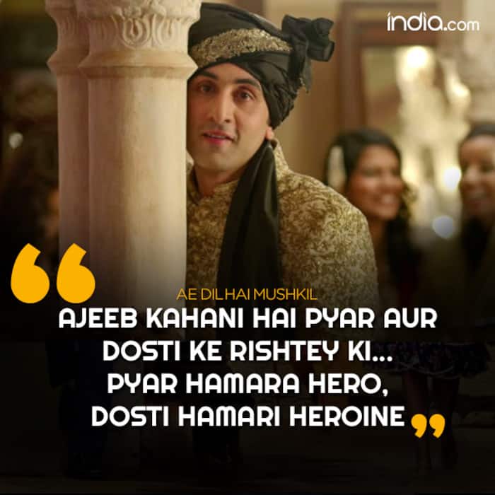 Ranbir Kapoor’s dialogue from Ae Dil Hai Mushkil