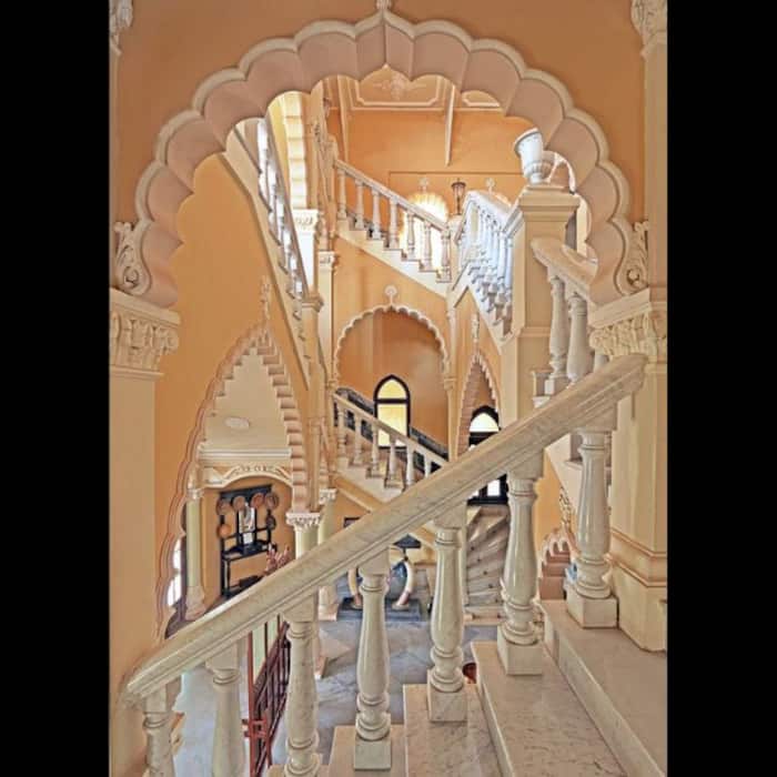 Ranjit Vilas Palace had ancient Indian Gothic interiors