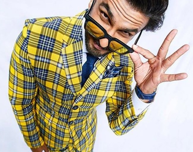 Ranveer Singh in Quirky suit
