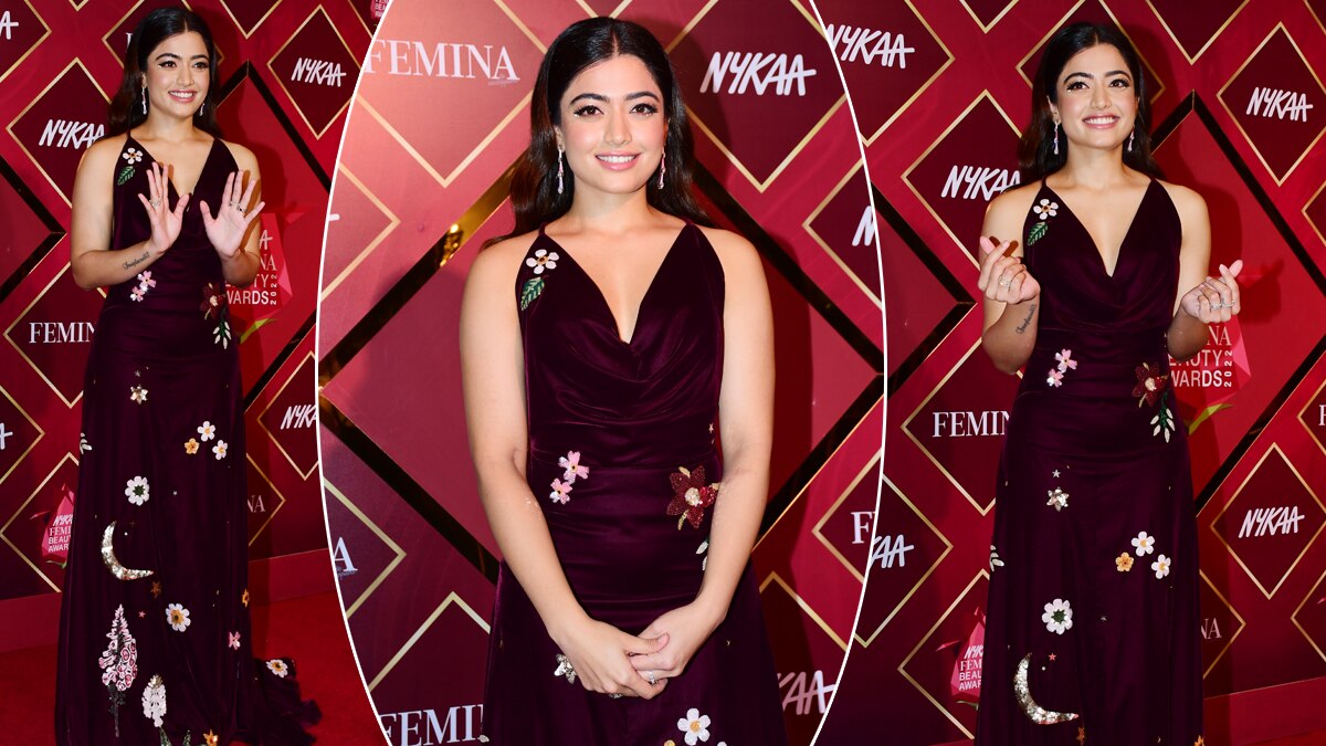 Rashmika Mandanna Looks A Cute Fairy in Maroon Gown on Red Carpet - See Viral Photos Rashmika Mandanna Looks A Cute Fairy in Maroon Gown on Red Carpet - See Viral Photos