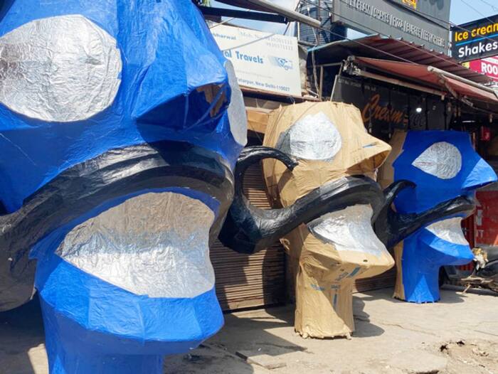 Dussehra 2022 Delhi Effigy Makers Back In Business Again See Photos