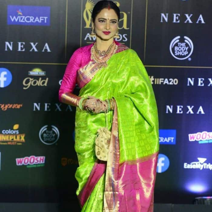 Rekha-inspired green saree for Hariyali Teej