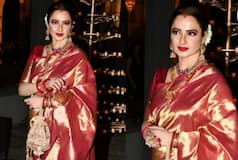 Rekha Mesmerises Everyone at Dior Event With Her Stunning Look in Pink Kanjivaram Saree- PICS