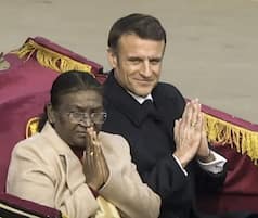 Republic Day Parade 2024: President Droupadi Murmu, French President Emmanuel Leave For Kartavya Path