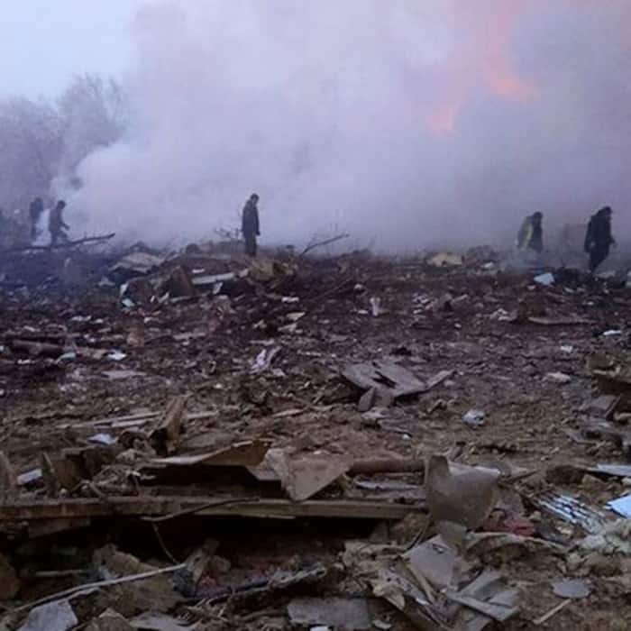Rescue teams recovered several bodies at the crash site in Kyrgyzstan