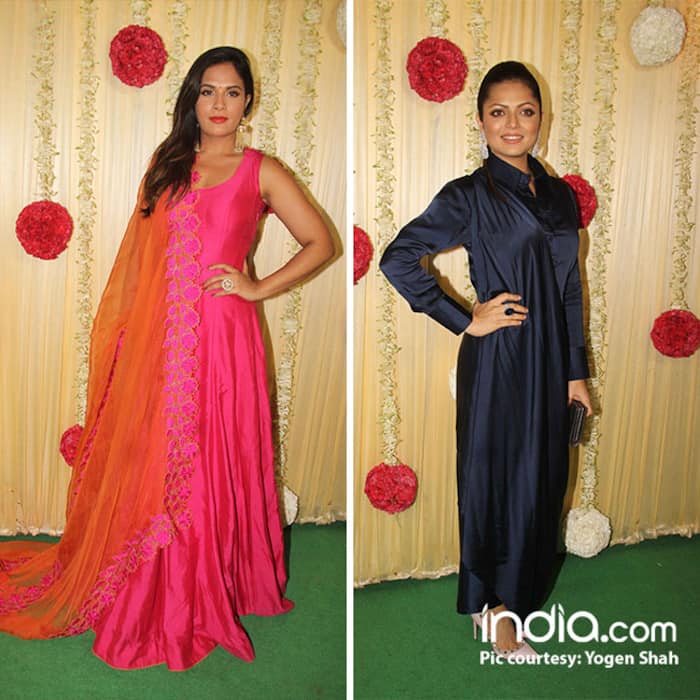 Richa Chaddha and Drashti Dhami  at Ekta Kapoor’s Diwali party