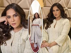 Richa Chadha Shines Bright Like an Elegant Pearl in Mint Green Chikankari Suit Set - See Pics