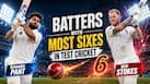 Rishabh Pant to Ben Stokes: Batters with most SIXES in history of Test cricket
