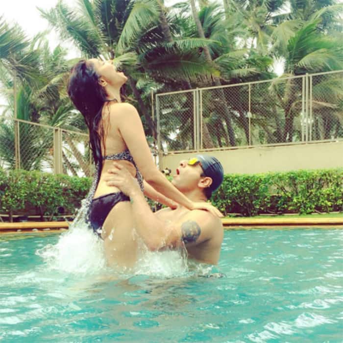 Rishina Kandhari  shares a hot picture with her husband on Instgram