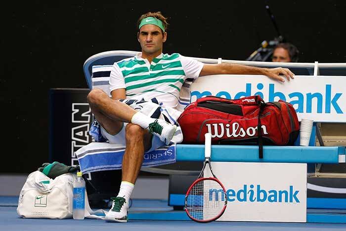 Roger Federer clicked during Day 5 of Australian Open 2016