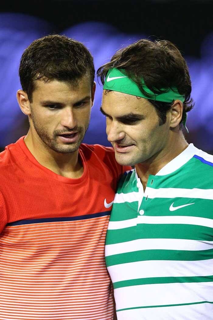 Roger Federer snapped during Day 5 of Australian Open 2016