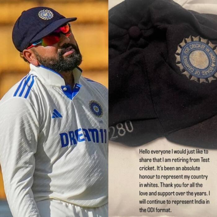 Rohit Sharma retires from Test Cricket