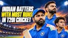 Rohit Sharma to Abhishek Sharma: Indian batters with most runs in T20I cricket