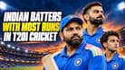 Rohit Sharma to Abhishek Sharma: Indian batters with most runs in T20I cricket