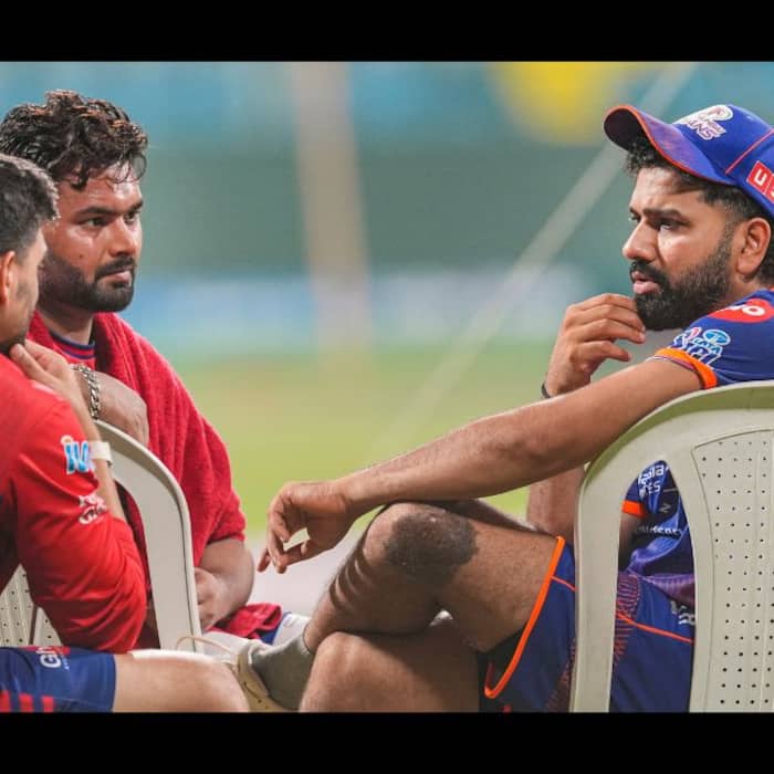 Rohit Sharma was seen at a training session ahead of LSG match