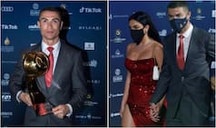 Cristiano Ronaldo Celebrates His Player of The Century Award With Girlfriend Georgina Rodriguez And Son Ronaldo Jr. | PICS