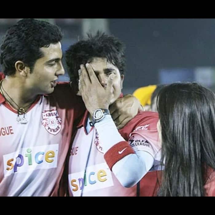 S Sreesanth  playing for Kings XI Punjab  was slapped by Mumbai Indians player Harbhajan Singh in IPL 2008