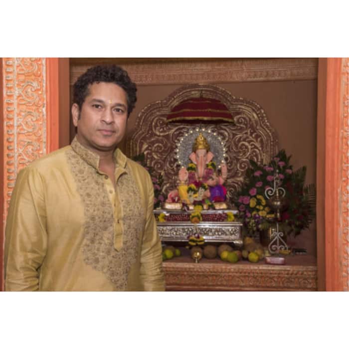 Sachin Tendulkar celebrates Ganesh Chaturthi