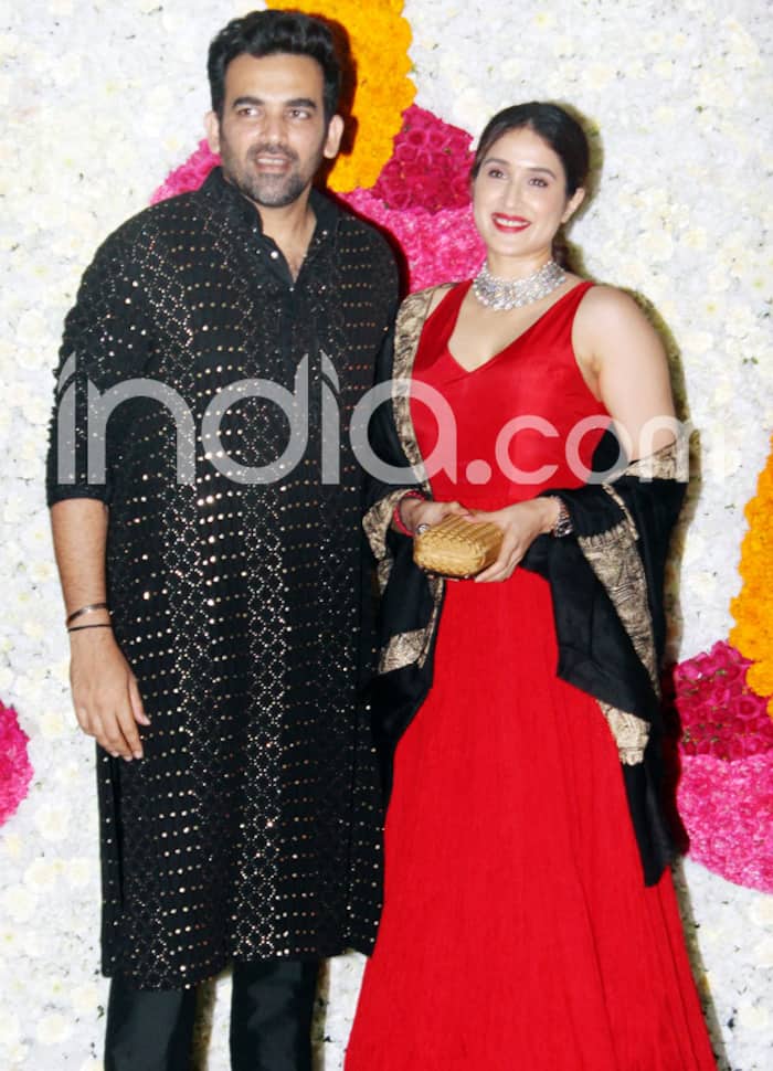 Sagarika Ghatge and Zaheer Khan attend Ambani’s Diwali bash