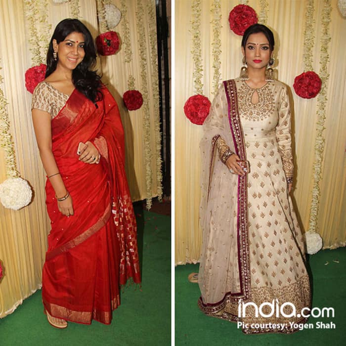 Sakshi Tanwar and Ada Khan at Ekta Kapoor’s Diwali party