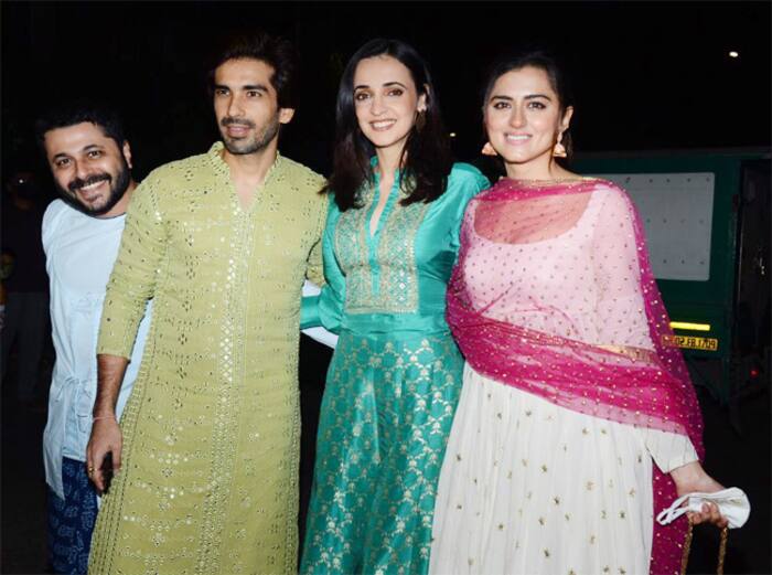 Sanaya Irani, Mohit Sehgal and Ridhi Dogra graced Ekta Kapoor’s Diwali Party