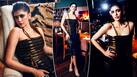 Sanjana Sanghi is a Sass Queen in Golden And Black Bodycon Dress With Knot Details - See Stunning Pics