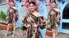Sanjana Sanghi looks All Chic And Vibrant in Multi-Coloured One Shoulder Mini Dress- See PICS