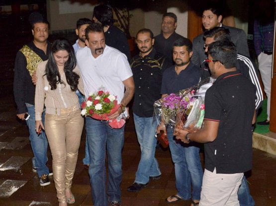 Sanjay Dutt With His Brand New Audi Q7 Suv Photo Gallery