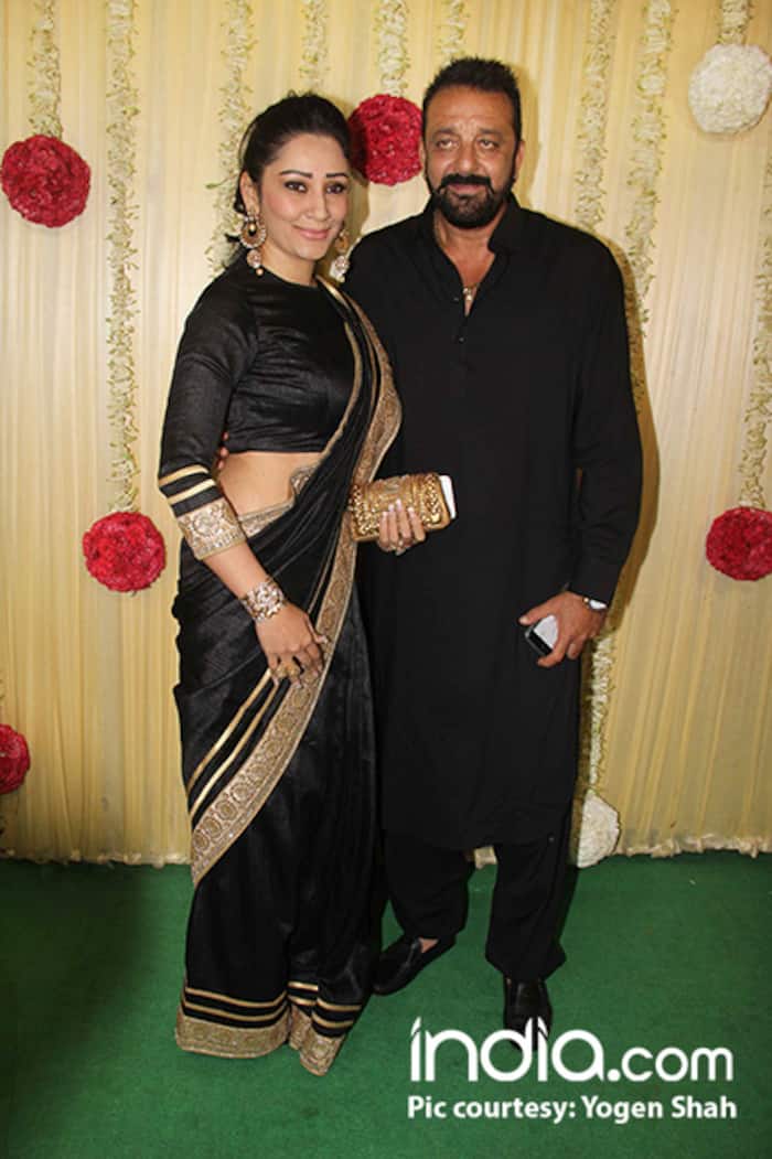 Sanjay Dutt with Manyata Dutt at Ekta Kapoor’s Diwali party