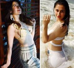 Sanjeeda Shaikh is a Water Baby in White Bikini Top in New Beach Pictures - See Viral Photos