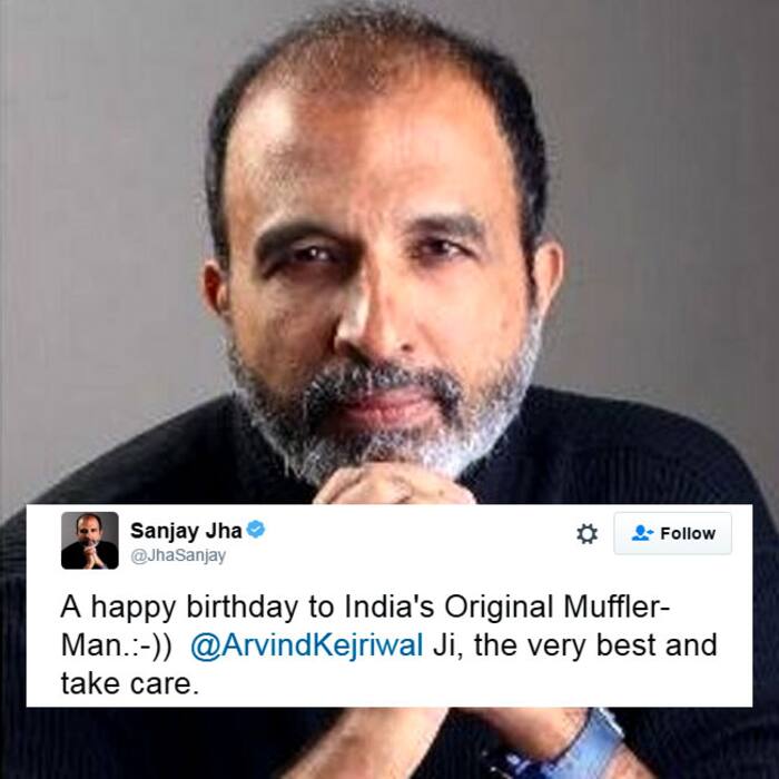 Sanjha Jha wishes Arvind Kejriwal via twitter