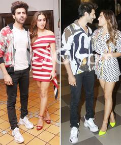 Sara Ali Khan And Kartik Aaryan Look Too Much in 'Love' as They Pose Together While Heading Out For The Promotion of 'Love Aaj Kal 2'