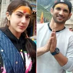 PHOTOS: Kedarnath actors Sara Ali Khan and Sushant Singh Rajput spotted at Kedarnath temple before shooting