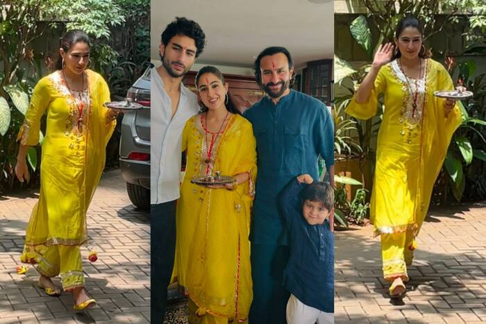 Sara Ali Khan Brings Sartorial Elegance in Yellow Suit Set With Vibrant ...