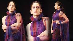 Sara Ali Khan Turned Heads in Multicoloured Saree For Umang 2022| See Pics