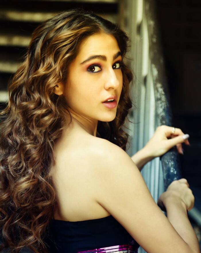 Sara Ali Khan Looks Stunning in Glimmery Silver Dress