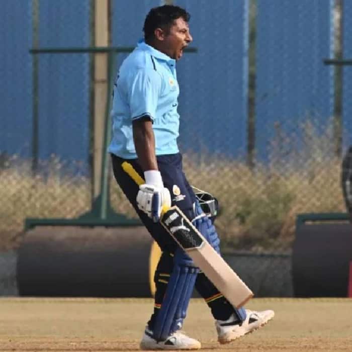 Sarfaraz played a sensational knock of 157 against Goa
