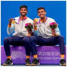 Asian Games 2023: Satwiksairaj Rankireddy, Chirag Shetty Script Indian History In Hangzhou - IN PICTURES