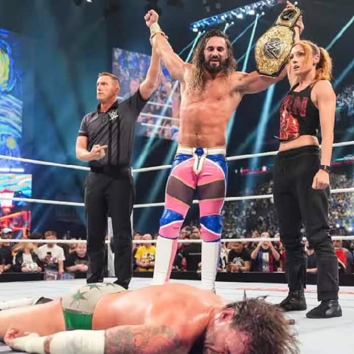 Seth Rollins defeated CM Punk