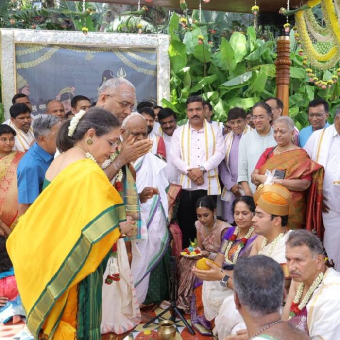 Several top BJP leaders including party s state president attended the ceremony