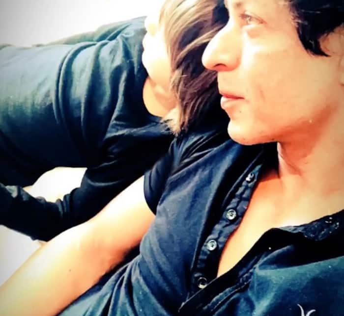 Shah Rukh Khan and Abram Khan enjoying Swiss vacation